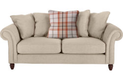 Heart of House Windsor Large Fabric Sofa - Cream/Autumn
